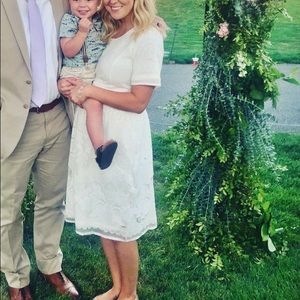 Boutique cream lace dress